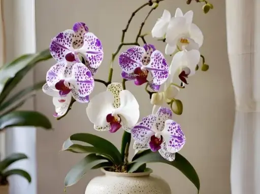 Blooming Orchid Pot
